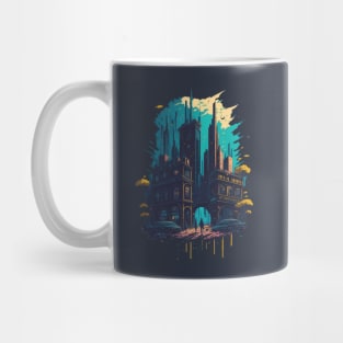 Cyberpunk night city Digital art Mug